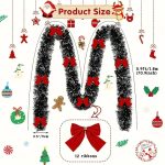 Sparkling Christmas Tinsel Garland – 179.83 cm | Festive Metallic Twist Decoration