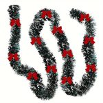 Sparkling Christmas Tinsel Garland – 179.83 cm | Festive Metallic Twist Decoration