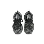 Women’s Distressed Chunky Platform Sneakers – Caged Lace-Up Trainers