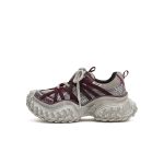 Women’s Distressed Chunky Platform Sneakers – Caged Lace-Up Trainers