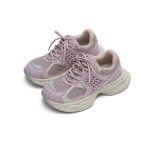 Women’s Mesh Chunky Athletic Sneakers – Lavender Platform Trainers